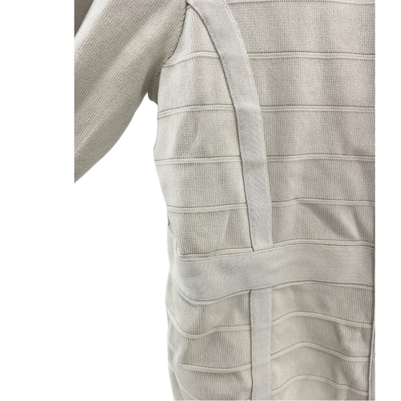 Lane Bryant zip up sweater textured cream 18/20 business casual professional - Picture 3 of 8